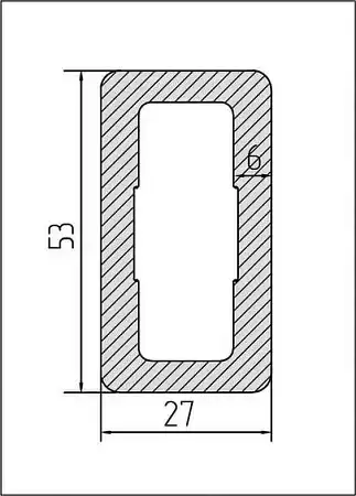 Балясина TalverWood, 55x55x3000 мм, серый