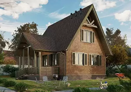 Ламинированная битумная черепица Docke Dragon STANDARD, Тёмно-коричневый, 2,38 м2/уп