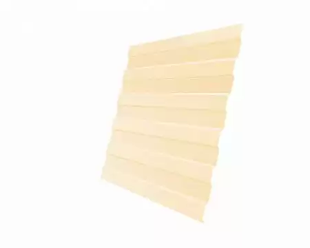 Профнастил С8A Гранд Лайн / Grand Line 0.5 Satin Zn 140, цвет RAL 1015 (св. слоновая кость)