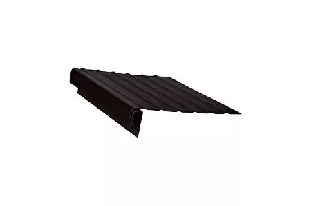 J-профиль FineBer с фаской, 3 м, RAL 8017 коричневый