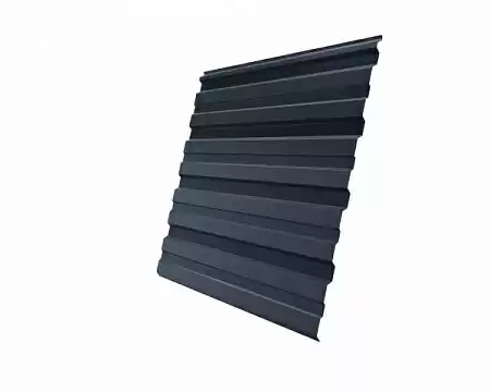 Профнастил С10R Гранд Лайн / Grand Line 0,5 PurLite Matt Zn180, цвет RAL 7024 (мокрый асфальт)