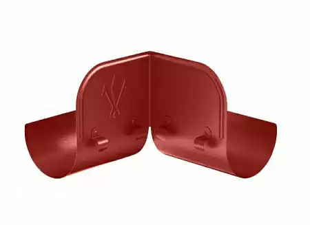 Ограничитель перелива угловой D150 Aquasystem Pural, 0,2 м, RR 29 бургундский