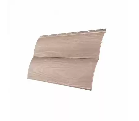 Металлический сайдинг Гранд Лайн / Grand Line профиль Блок-хаус new, Print elite 0.45, цвет White Wood (Беленый дуб)