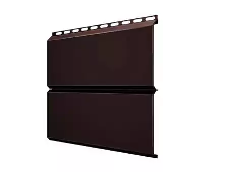 Металлический сайдинг Гранд Лайн / Grand Line профиль ЭкоБрус, Satin Matt 0.5, цвет Ral 8017 (шоколад)