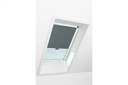 Штора рулонная затемняющая Roto ZRV M, 134x140, темная серая