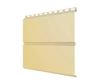 Металлический сайдинг Гранд Лайн / Grand Line профиль ЭкоБрус, Drap 0.45, цвет Ral 1014 (слоновая кость)