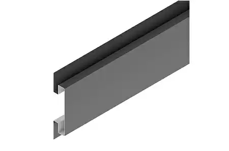 Стыковочный Н-профиль 3D 100 Aquasystem, PE 0.45 (Zn140), 3.0 м, RR 23 маренго
