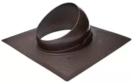 Проходной элемент Base-VT Prof 125/150 Krovent (Кровент) для битумной кровли, коричневый Проходной элемент Base-VT Prof 125/150 Krovent (Кровент) для битумной кровли, коричневый