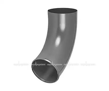 Отвод трубы D100 Aquasystem Pural Matt, RR 23 маренго