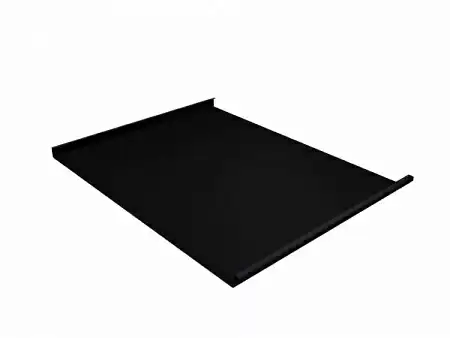 Фальц двойной стоячий Гранд Лайн / Grand Line, Drap 0.45, цвет RAL 9005 (черный янтарь)