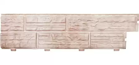 Сайдинг формованный Альта Профиль Сланцевая порода, 3100x270x1.1 мм, кремовый