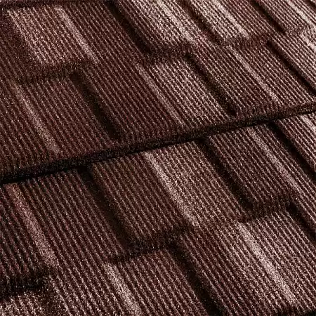 Композитная черепица Метротайл (Metrotile) серия MetroViksen, цвет Бордо, 1330х410 мм