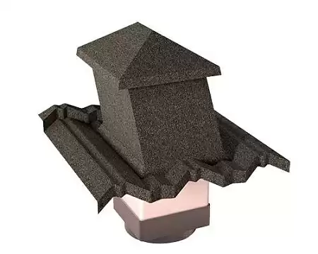 Вентиляционный выход Gerard G 15-45 (пластик), 150х150 мм, pepper (241)
