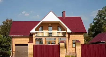 Волновой профиль Grand Line Modern, 0,4 PE, Zn 100, RAL 3005 красное вино