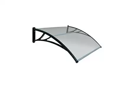 Усиленные защитные козырьки STOPrain Fakro из поликарбоната, 153,5x107x31, прозрачный, кронштейн черный