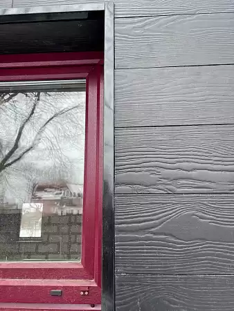 Фиброцементный сайдинг FCSPRO Вуд Лайн (паз-паз), 3000x190x10 мм, F50 (Темный минерал)