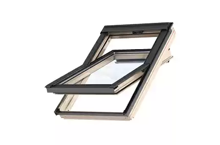 Мансардное окно однокамерное с вентклапаном Velux GZL 1051 CK04, ручка сверху, 55x98