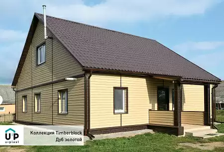 Сайдинг Timberblock Ю-Пласт, дуб золотистый, 3050х230 мм Сайдинг Timberblock Ю-Пласт, дуб золотистый, 3050х230 мм