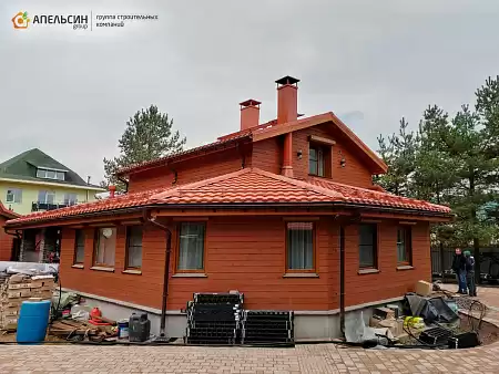 Монтаж металлочерепицы Металл Профиль с водосточной системой снт. Силикатчик-1