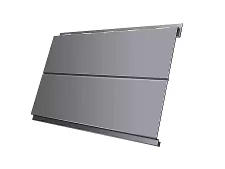 Металлический сайдинг Гранд Лайн / Grand Line профиль Вертикаль, PE 0.45, цвет Ral 7004 (сигнально-серый)