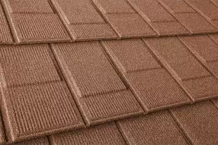 Композитная черепица Метротайл (Metrotile) серия I-Shingle, цвет терракот, 1340х430 мм
