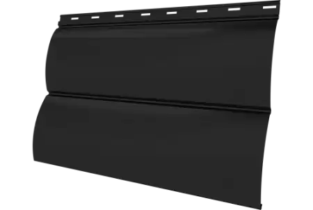 Металлический сайдинг Гранд Лайн / Grand Line профиль Блок-хаус новый, PE 0.45 с пленкой, RAL 9005 черный