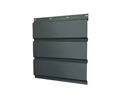Софит металлический без перфорации Grand Line / Гранд Лайн, PE 0.45, цвет Ral 7005 (серая мышь)