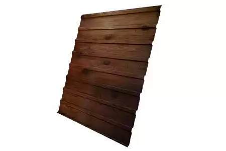 Профнастил С10А Гранд Лайн / Grand Line 0.45 Print elite Zn 140, цвет Choko Wood (Шоколадное дерево)