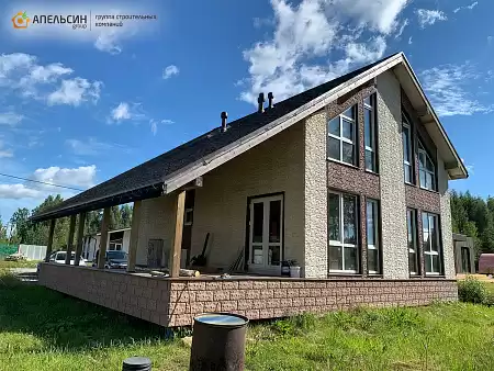 Подшив свесов фиброцементным сайдингом в д. Рапполово