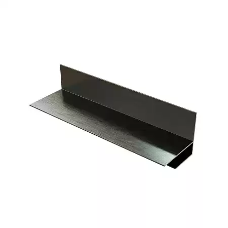 F профиль из алюминия для стеновой панели из ДПК 48x52x3600 мм