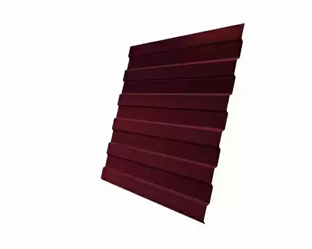 Профнастил С8A Гранд Лайн / Grand Line 0.45 PE Zn 100, цвет RAL 3005 (красное вино)
