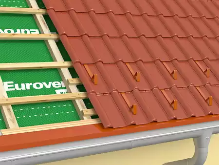 Точечный снегозадержатель для натуральной черепицы SNOWSTOP DB, черный RAL 9005