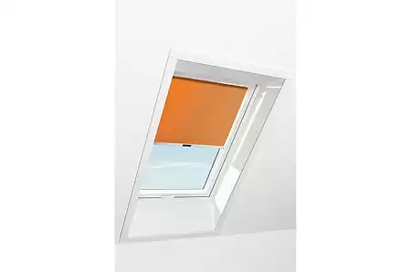 Штора рулонная дневного света Roto ZRS M, 134x140, оранжевая