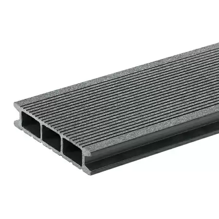 Террасная доска GRINDERDECO ДПК, шлифование с одной стороны, 125х25х3000 мм, асфальт