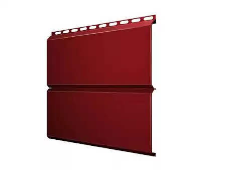 Металлический сайдинг Гранд Лайн / Grand Line профиль ЭкоБрус, PE 0.45, цвет Ral 3011 (красно-коричневый)