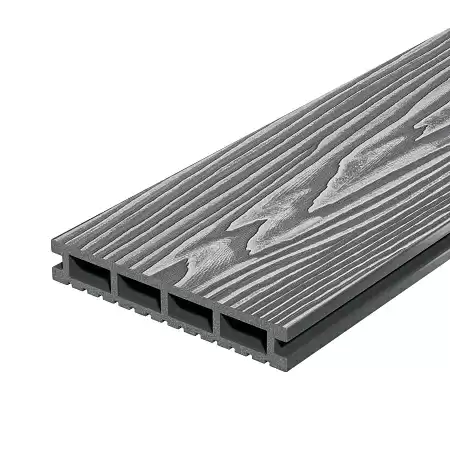 Террасная доска Decking Urban, 3000x150x24 мм, серый (Дымчатый дуб)