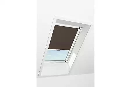 Штора рулонная затемняющая Roto ZRV M, 94x118, коричневая
