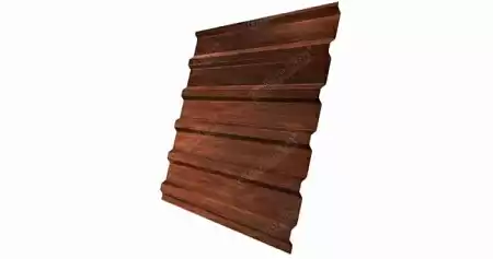 Профнастил С20R Гранд Лайн / Grand Line 0,45 Print elite Zn 140, цвет Cherry Wood (Бразильская вишня)