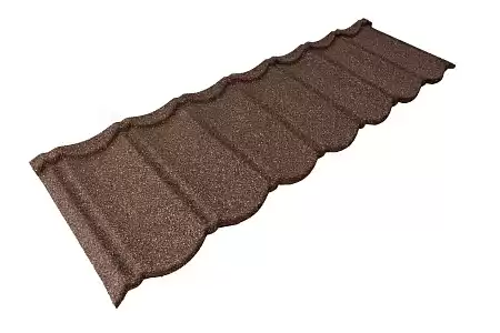 Композитная черепица Grand Line Barcelona new, брауни, 417х1350 мм