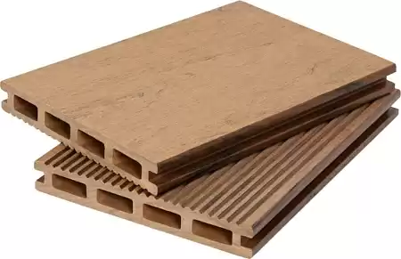 Террасная доска POLIVAN DENPASAR MIXCOLOR пустотелая, 140х20х5800 мм, песочный Террасная доска POLIVAN DENPASAR MIXCOLOR пустотелая, 140х20х5800 мм, песочный