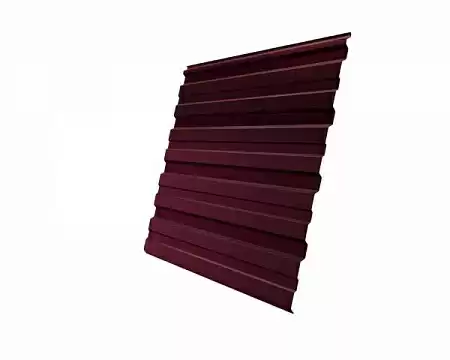 Профнастил С10R Гранд Лайн / Grand Line 0,45 PE-double Zn 100-180, цвет RAL 3005 (красное вино)