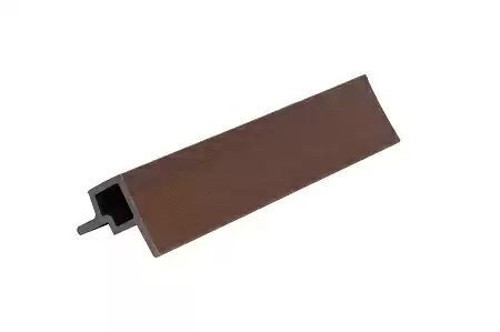 Угловой элемент из ДПК POLIVAN NUSADUA для фасадной панели 53x57x3600 мм, цвет chocolate