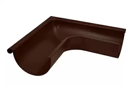 Угол наружный 90° D150 Aquasystem Pural, RAL 8017 коричневый