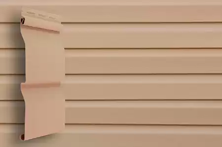 Сайдинг Grand Line Classic Color Plus виниловый, корабельный брус D4 GL, 3.66*0.203 м, персиковый