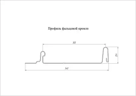 Кликфальц Mini Гранд Лайн / Grand Line, Drap 0.45, цвет RAL 3005 (красное вино)