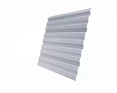 Профнастил С10R Гранд Лайн / Grand Line 0,45 PE Zn 100-180, цвет RAL 9006 (светлый алюминий)