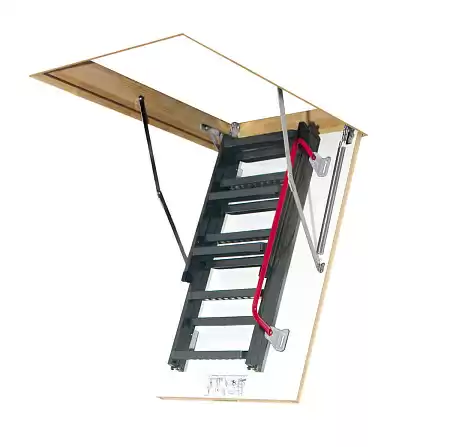 Чердачная лестница Fakro LMK металлическая с поручнем 60*130*305 см Чердачная лестница Fakro LMK металлическая с поручнем 60*130*305 см