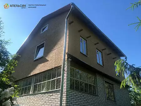 Монтаж фасада плиткой Hauberk в пос. Белоостров