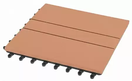 Садовый паркет Комфорт 1 GRINDERDECO ДПК, 300x300 мм, песчаник, упаковка 10 шт.