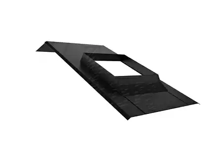 Юбка 4For Pipe Британия Дуглас, 510х510 мм, PE, RAL 8017 коричневый